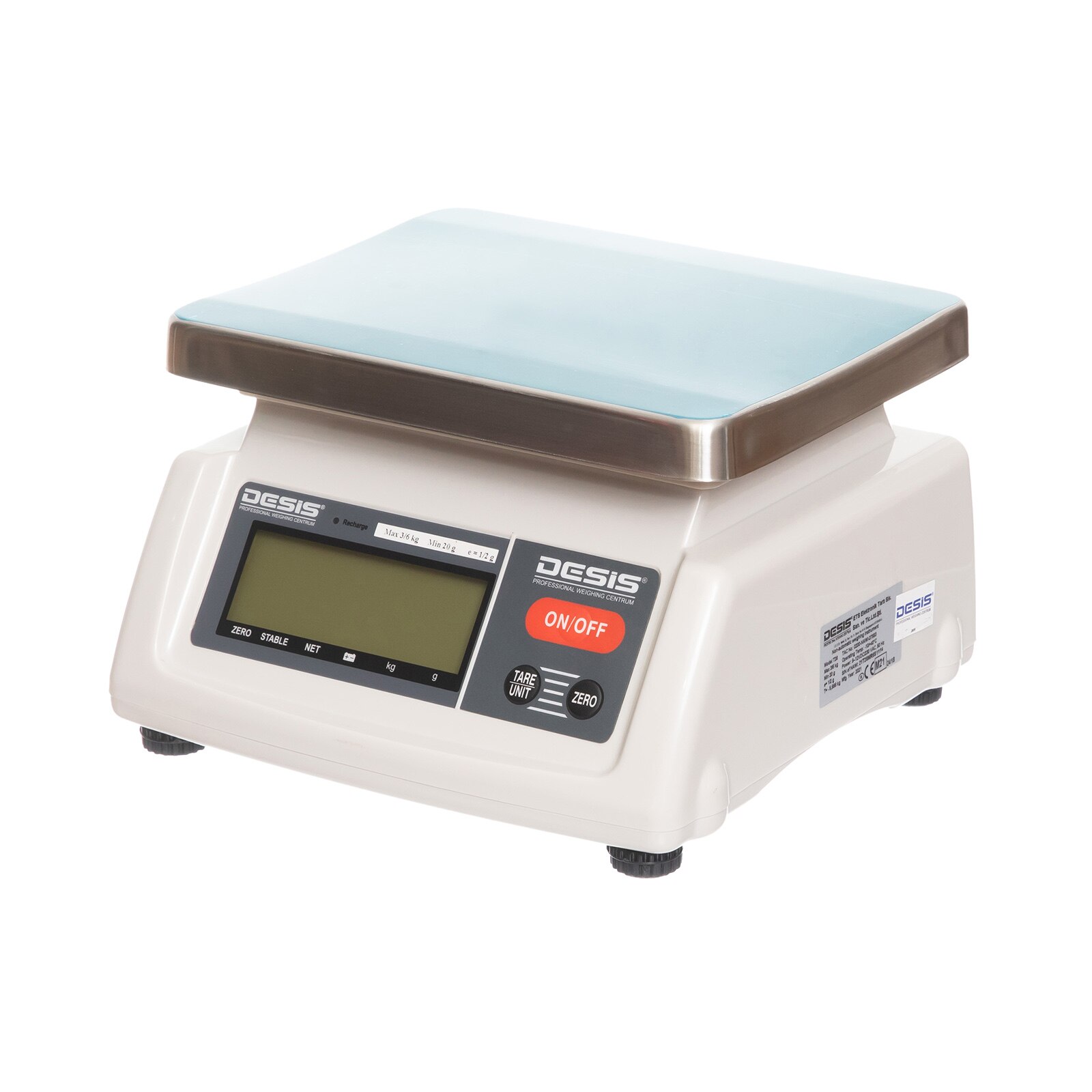Cantar verificare Desis T28 dual range 3/6kg omologat