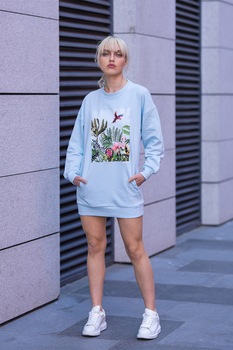 uFIT, Rochie sport cu buzunare laterale, Albastru pastel/Verde/Roz uFIT, Rochie sport cu buzunare laterale, Albastru pastel/Verde/Roz