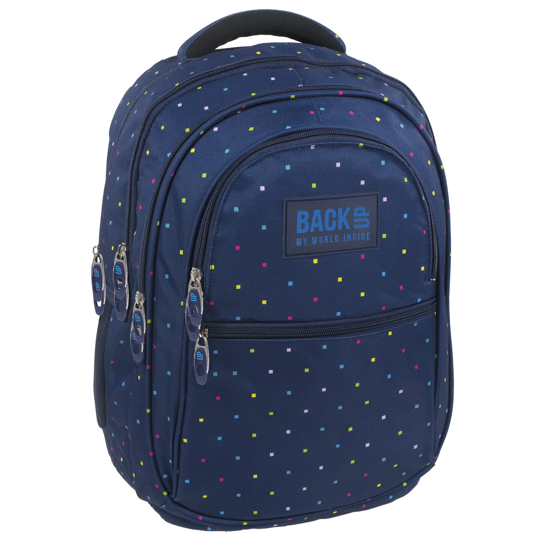 Rucsac scoala BackUP model B 15 puncte, multicolor