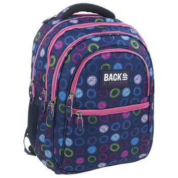 Rucsac scoala BackUP model B 18 cercuri de creta, multicolor Rucsac scoala BackUP model B 18 cercuri de creta, multicolor