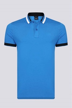 Tricou polo, Hugo Boss, Slim fit, Albastru Tricou polo, Hugo Boss, Slim fit, Albastru