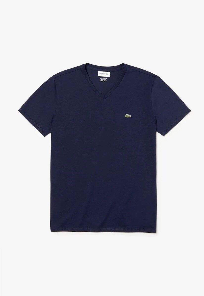 Tricou ,Lacoste , Regular fit, Guler in V