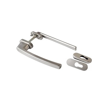 Maner asimetric cu rozeta pentru ferestre-usi osciloculisante, Roto, patrat de 100 mm, aluminiu, culoare argintiu, cu logo Maner asimetric cu rozeta pentru ferestre-usi osciloculisante, Roto, patrat de 100 mm, aluminiu, culoare argintiu, cu logo