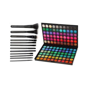Set machiaj, Fraulein38, 120 farduri de ochi, 12 pensule incluse Set machiaj, Fraulein38, 120 farduri de ochi, 12 pensule incluse