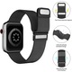 Curea metalica ZAFIT™ Milanese Loop, pentru Apple Watch 3/2/1, Display 38 mm, Negru