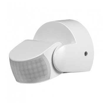 Senzor de miscare, orientabil, 180 °/360 °, 1200W, 6A, 2xPir, 9m, alb, ip65, pentru exterior, SDVMD, Ultralux Senzor de miscare, orientabil, 180 °/360 °, 1200W, 6A, 2xPir, 9m, alb, ip65, pentru exterior, SDVMD, Ultralux
