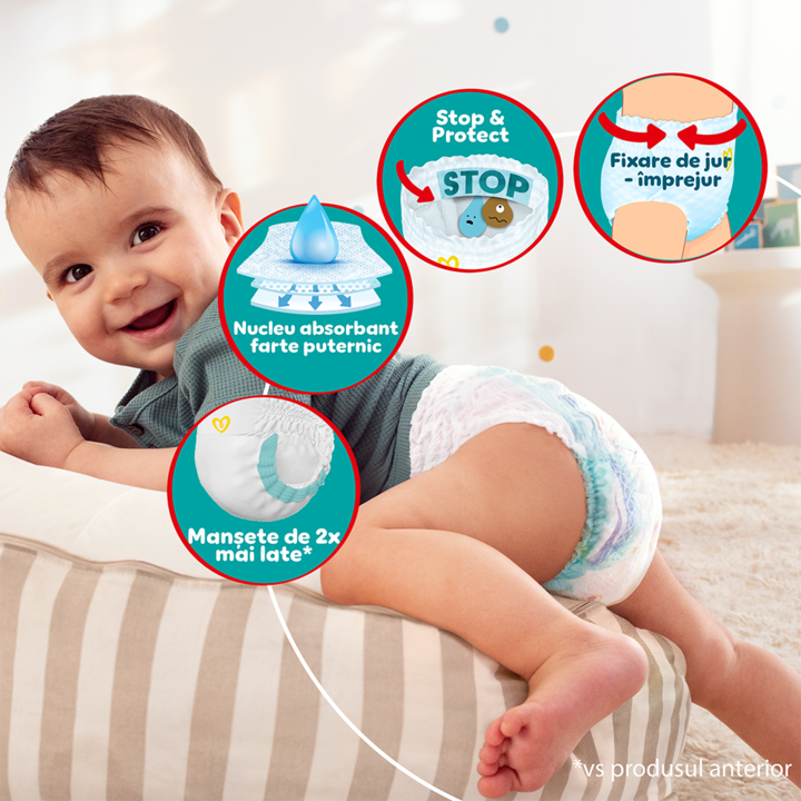 Pampers Active Baby Pants – vedere laterală