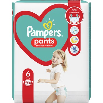 Scutece chilotel bebelusi Marimea 6, 15+ kg, 19 buc Pants Pampers Scutece chilotel bebelusi Marimea 6, 15+ kg, 19 buc Pants Pampers