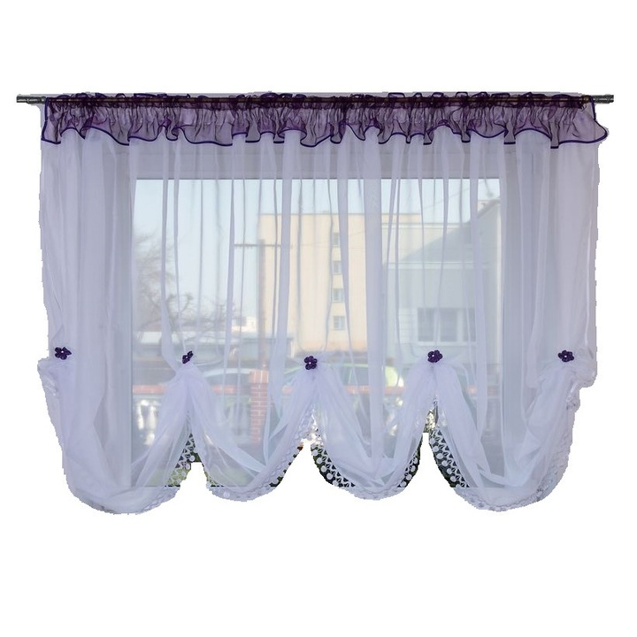 Перде Oklahoma, 390x145 см, Черен воал