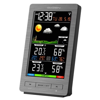 Statie meteo interior-exterior GoGEN ME 2930, senzor extern fara fir, LCD color Statie meteo interior-exterior GoGEN ME 2930, senzor extern fara fir, LCD color
