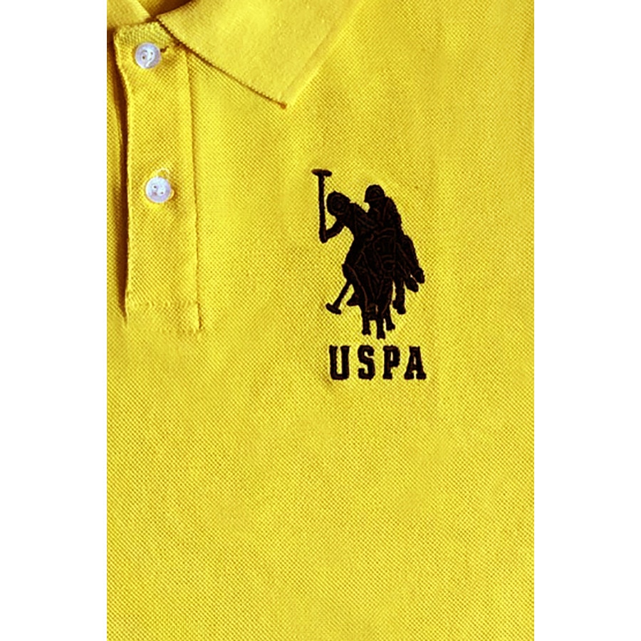 Bluza copii, US Polo Assn, bumbac, Galben