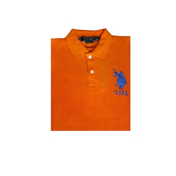 Bluza copii, US Polo Assn, bumbac, Oranj