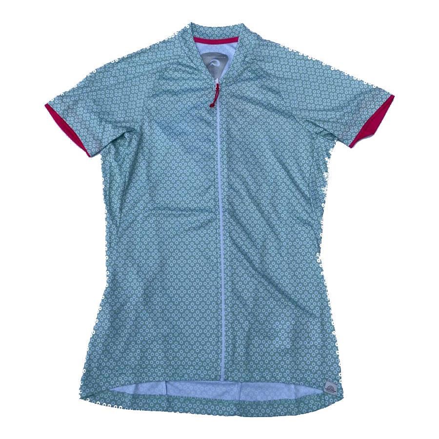 Tricou femei NORTHFINDER Dika TR-4536MB, Verde/Alb