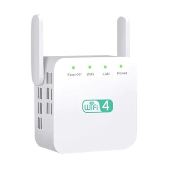 Amplificator de semnal WIFI Sundiguer, 300 Mbps, 2.4GHz mini extender, 2 antene externe, Port LAN, Alb Amplificator de semnal WIFI Sundiguer, 300 Mbps, 2.4GHz mini extender, 2 antene externe, Port LAN, Alb