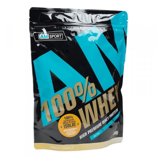 Proteina din zer AMSPORT® HIGH PREMIUM WHEY PROTEIN 500g vanilie - eMAG.ro