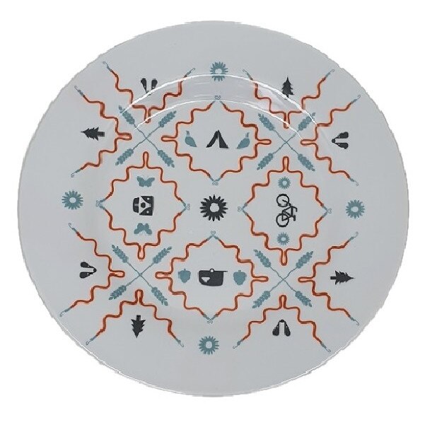 Farfurie Gemma intinsa 20 cm 1STX, model aztec