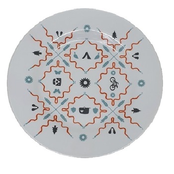 Farfurie Gemma intinsa 20 cm 1STX, model aztec Farfurie Gemma intinsa 20 cm 1STX, model aztec