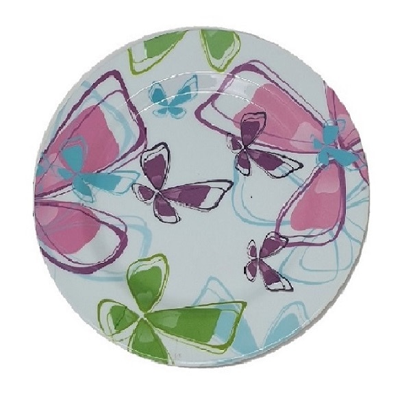 Farfurie Gemma pentru desert 3STX, 20 cm, alba cu imprimeu