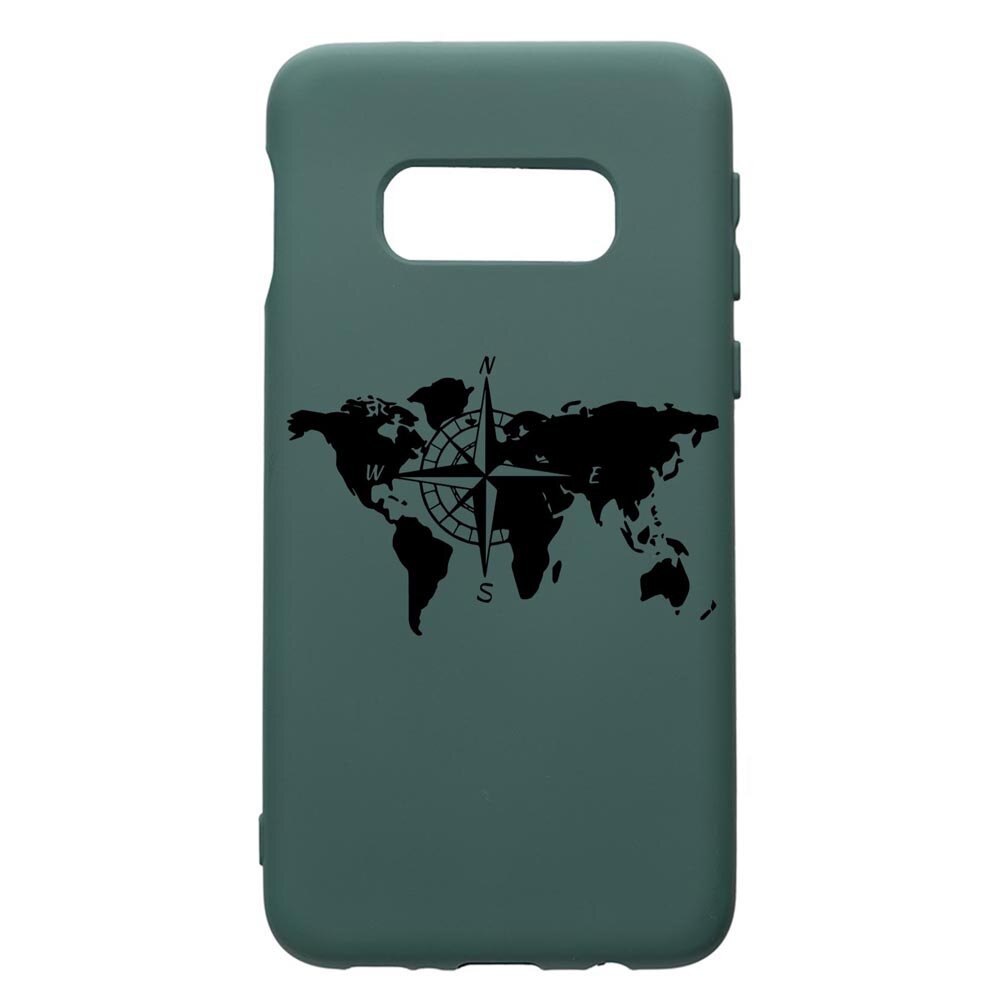 Husa Silicon Premium Compatibila Cu Samsung Galaxy S8, Traveler, cu interiorul din material textil, protectie camera, Forest Green, PFG735