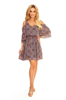 Rochie de dama, Numoco, 95% Polyester, 5% Elastan, Multicolor Marocco, XXL INTL Rochie de dama, Numoco, 95% Polyester, 5% Elastan, Multicolor Marocco, XXL INTL