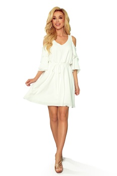 Rochie de dama, Numoco, 95% Polyester, 5% Elastan, Ecru Rochie de dama, Numoco, 95% Polyester, 5% Elastan, Ecru