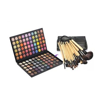 Kit Trusa profesionala 120 de farduri make-up si Set Pensule machiaj par natural si par sintetic 24 Bucati Kit Trusa profesionala 120 de farduri make-up si Set Pensule machiaj par natural si par sintetic 24 Bucati