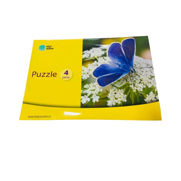 Puzzle Fluture, AHA, 4 piese, 210 x 210 mm