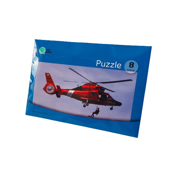 Puzzle Elicopter, AHA, 8 piese, carton, 295 x 145 mm