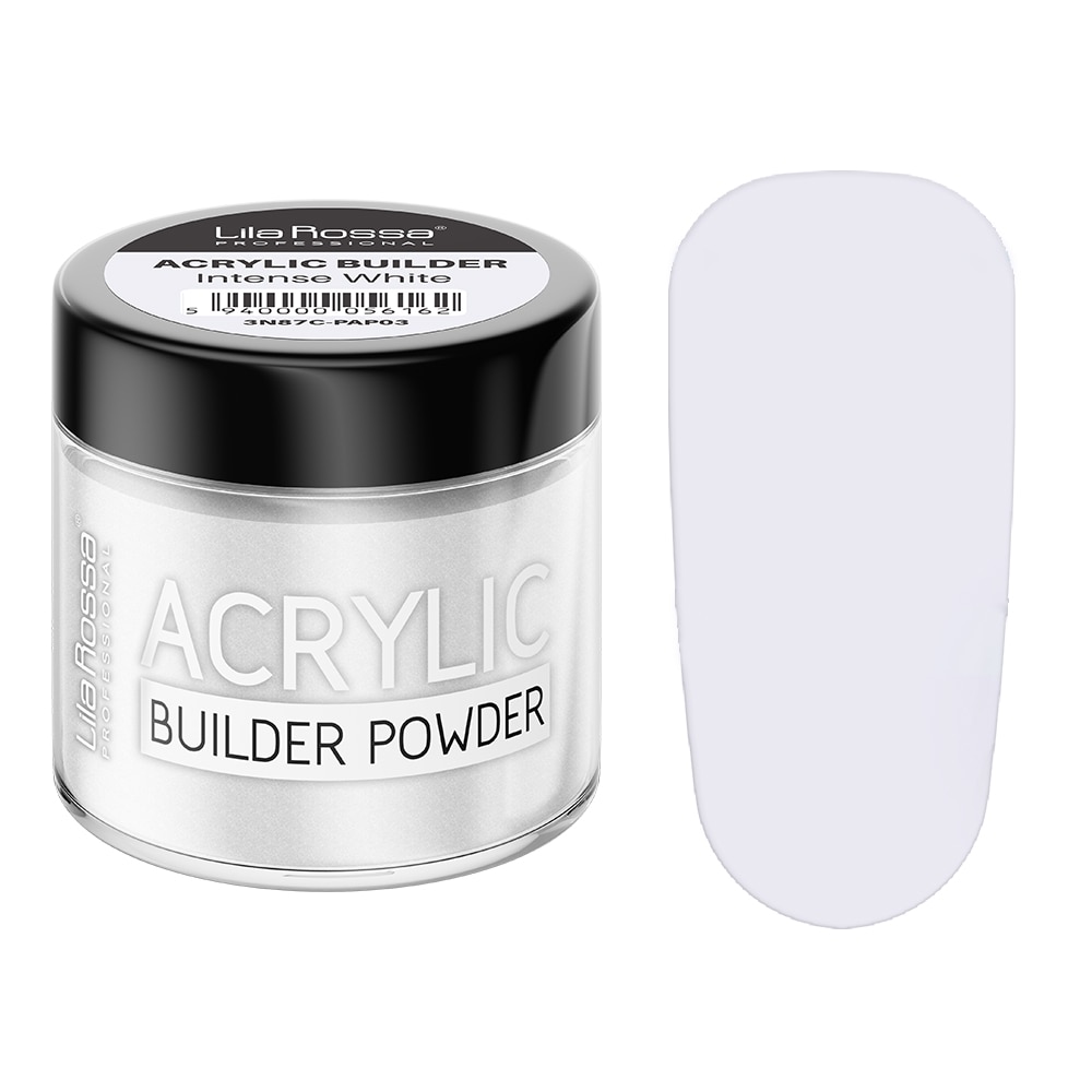 Pudra acrilica constructie, Lila Rossa, 12 g, Intense White