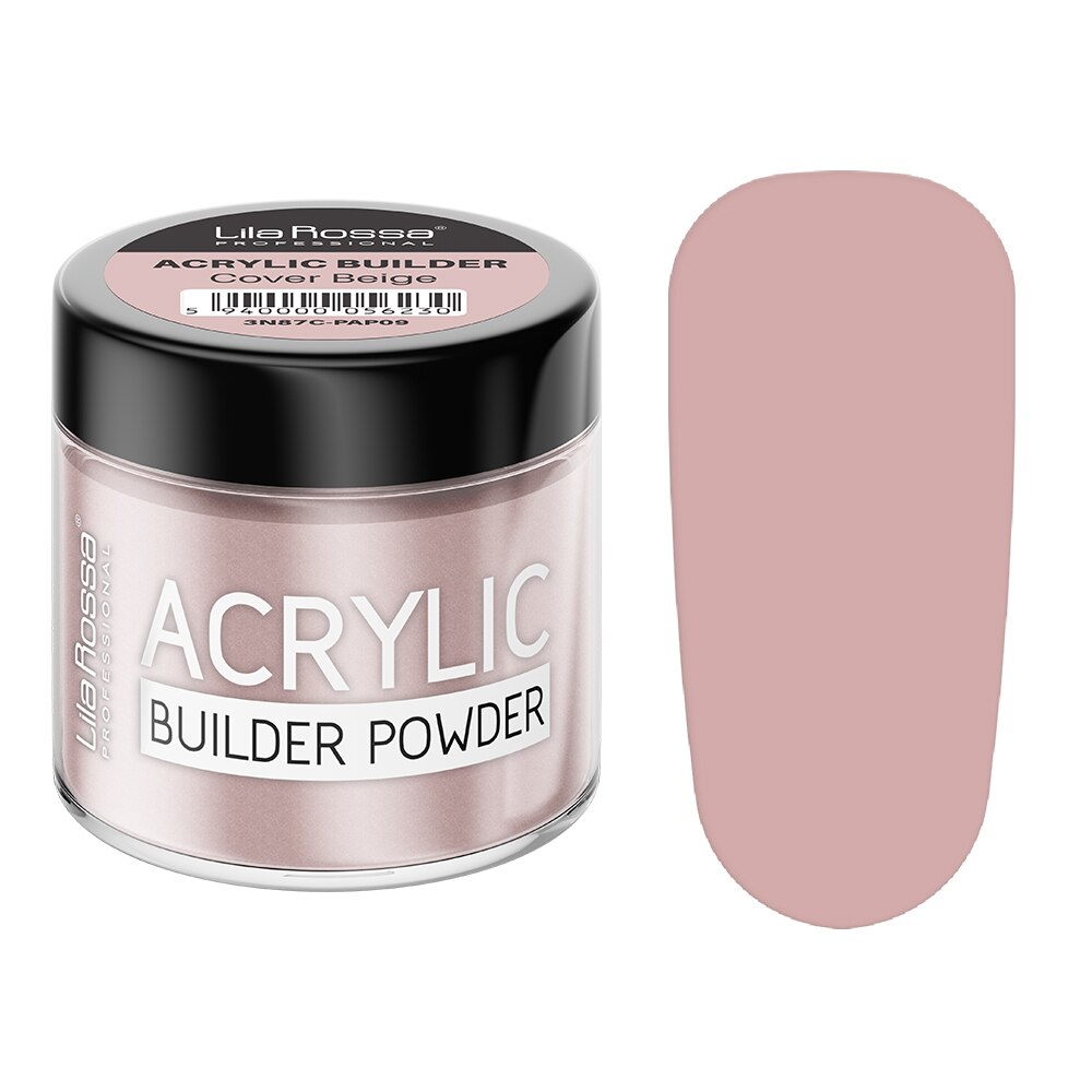 Pudra acrilica constructie, Lila Rossa, 12 g, Cover Beige