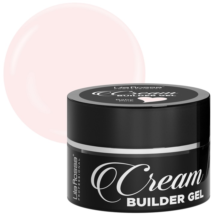 Gel de constructie, Lila Rossa, Cream Builder Gel, 50 g, Baby Pink