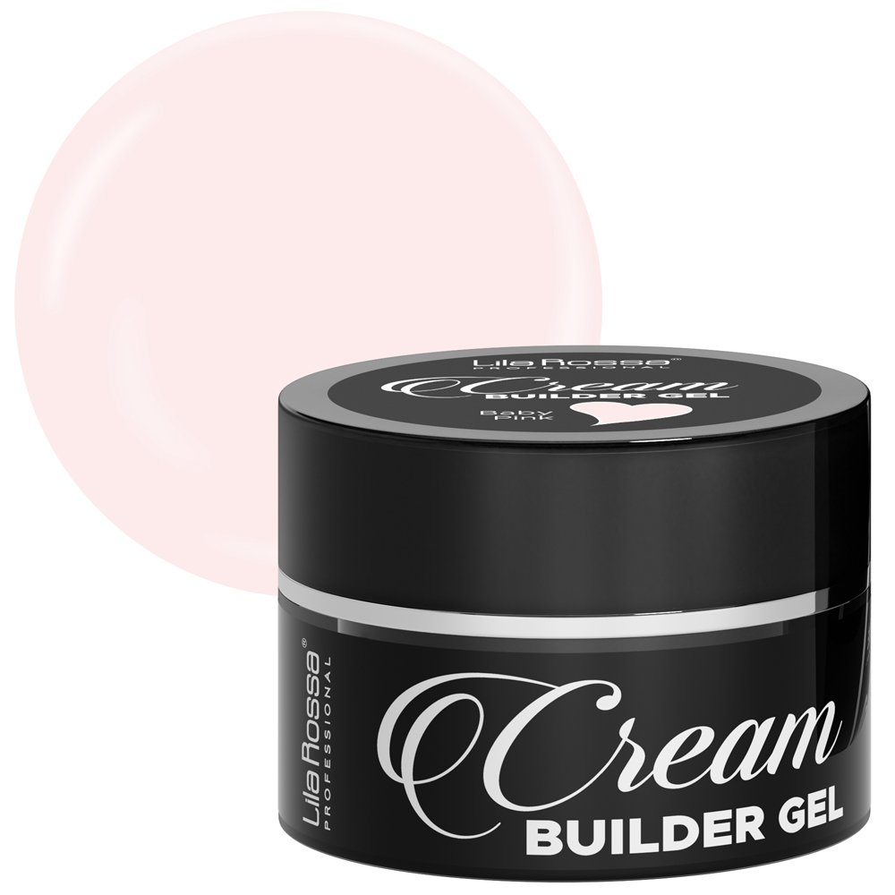 Gel de constructie, Lila Rossa, Cream Builder Gel, Baby Pink, 15 g