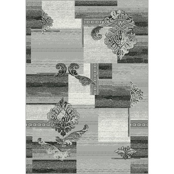 Covor Modern, Cappuccino 16009-90, Gri, 60x110 cm, 1700 gr/mp Covor Modern, Cappuccino 16009-90, Gri, 60x110 cm, 1700 gr/mp