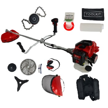 Motocoasa de umar 6CP, DDT PROS5, 5 moduri de taiere, 10 accesorii incluse Motocoasa de umar 6CP, DDT PROS5, 5 moduri de taiere, 10 accesorii incluse