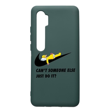 Husa Silicon Premium Compatibila Cu Xiaomi Mi Note 10, Simpsons Just Do it, cu interiorul din material textil, protectie camera, Forest Green, PFG751 Husa Silicon Premium Compatibila Cu Xiaomi Mi Note 10, Simpsons Just Do it, cu interiorul din material textil, protectie camera, Forest Green, PFG751