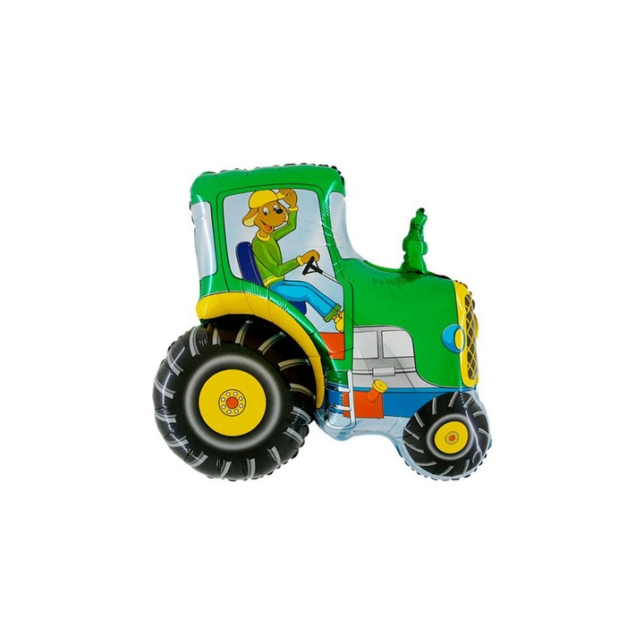 SuperShape - 74 cm-es zöld traktor fólia lufi