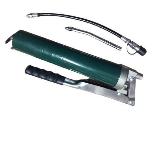 Pompa gresare manuala cu furtun flexibil si conducta otel