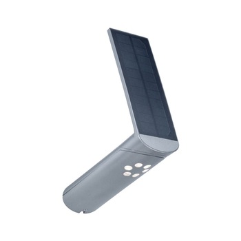 Aplica Exterior Solara LED Paulmann Ilias Gri IP44 3000k 100lm cu senzor miscare Aplica Exterior Solara LED Paulmann Ilias Gri IP44 3000k 100lm cu senzor miscare