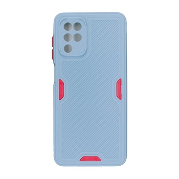 Bumper din silicon mat, bleu, pentru Samsung Galaxy A12 Bumper din silicon mat, bleu, pentru Samsung Galaxy A12