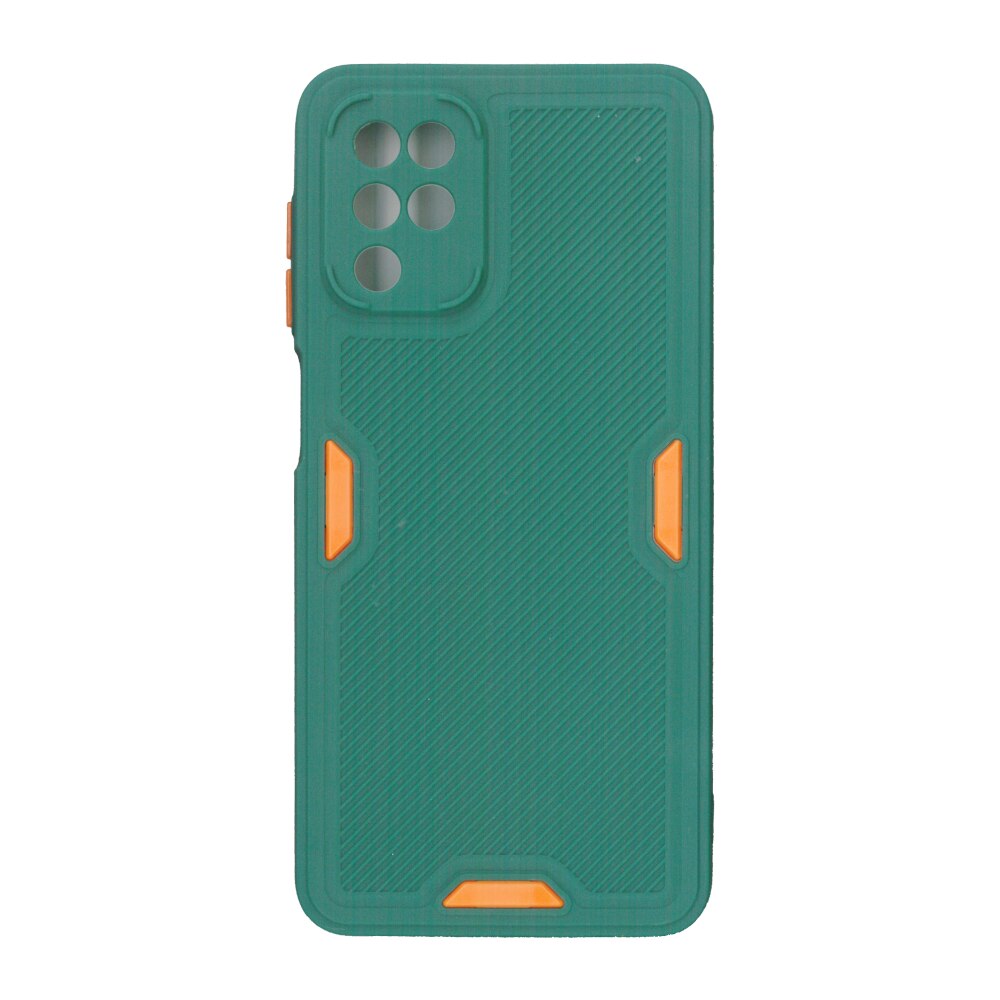 Bumper din silicon mat, verde, pentru Samsung Galaxy A12