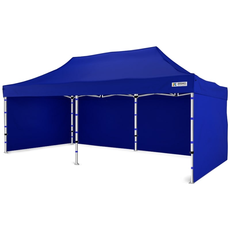 Stand pliant 3x6m premium aluminium Albastru