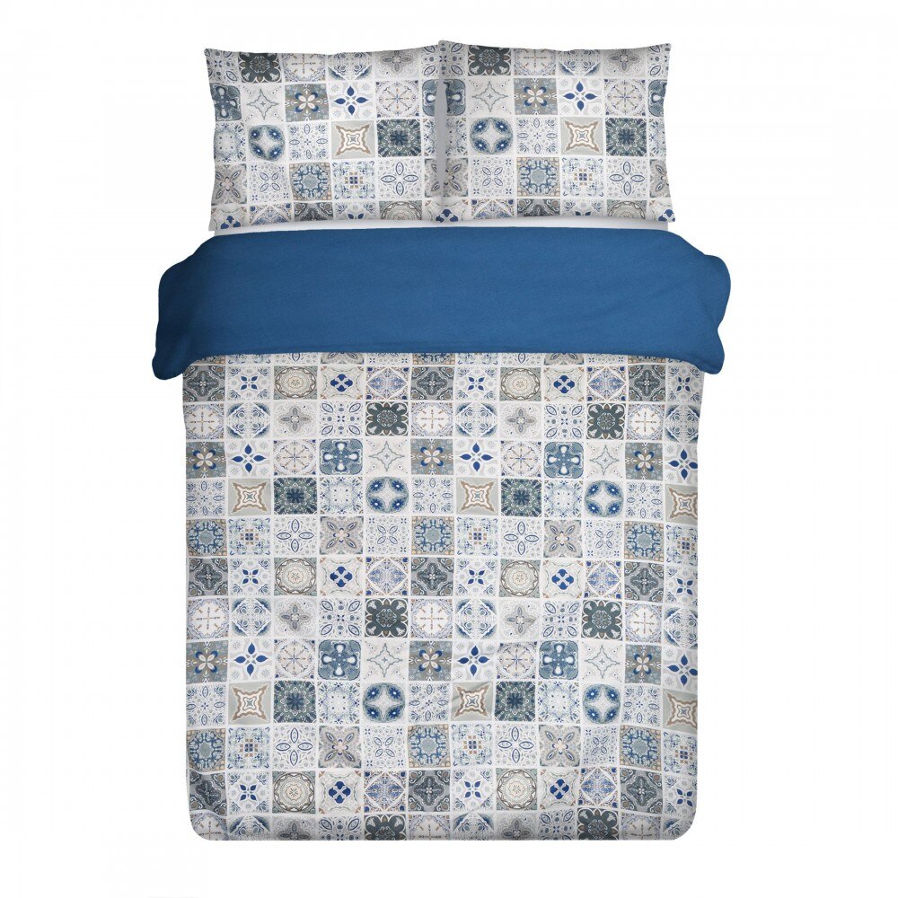 Lenjerie de pat din bumbac satinat Azul 220X200 cm