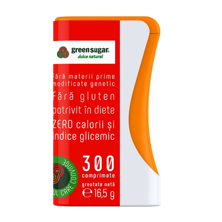 Indulcitor Green Sugar, 300 comprimate, 16.5g