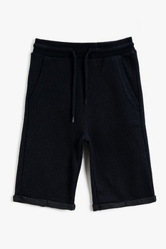 KOTON, Pantaloni scurti cu snur si buzunare laterale, Bleumarin KOTON, Pantaloni scurti cu snur si buzunare laterale, Bleumarin