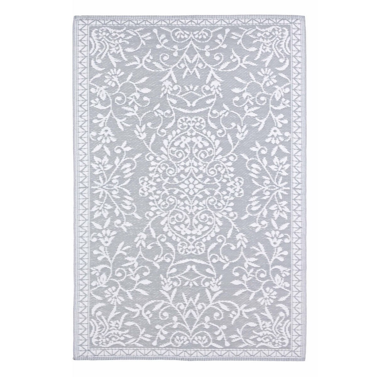 Covor din polipropilena gri alb Ansedonia 150 cm x 210 cm