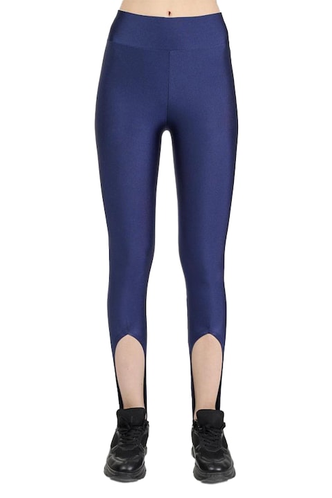 Colanti Selly luciosi cu banda elastica sub talpa, Bleumarin