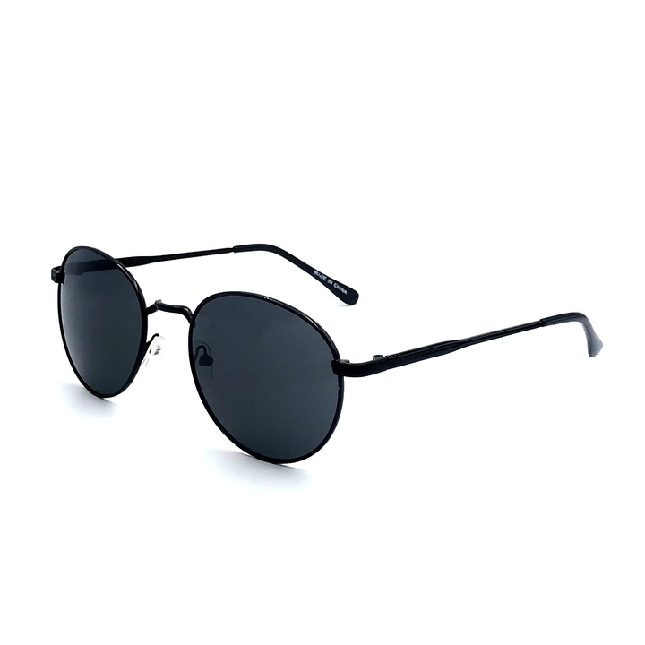 Nevermore Oval Retro Fashion uniszex UV400 napszemüveg, fekete