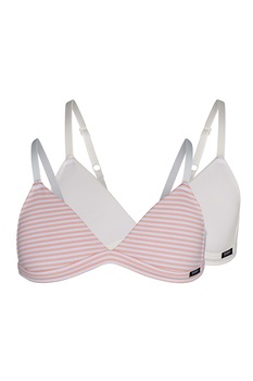 Skiny, Set de sutiene 2 piese cu burete, Roz/Alb Skiny, Set de sutiene 2 piese cu burete, Roz/Alb