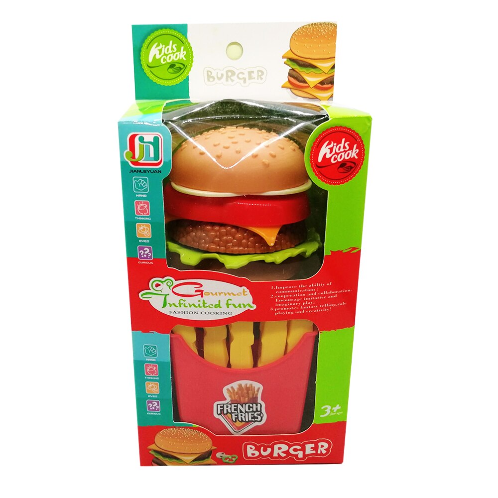 Set VisionKids Cook, cu burger si cartofi prajiti