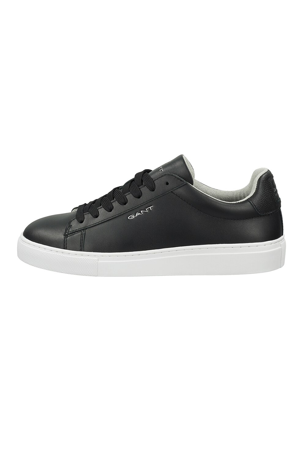 Gant, Pantofi sport de piele cu logo, Negru